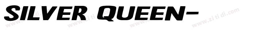 Silver Queen字体转换